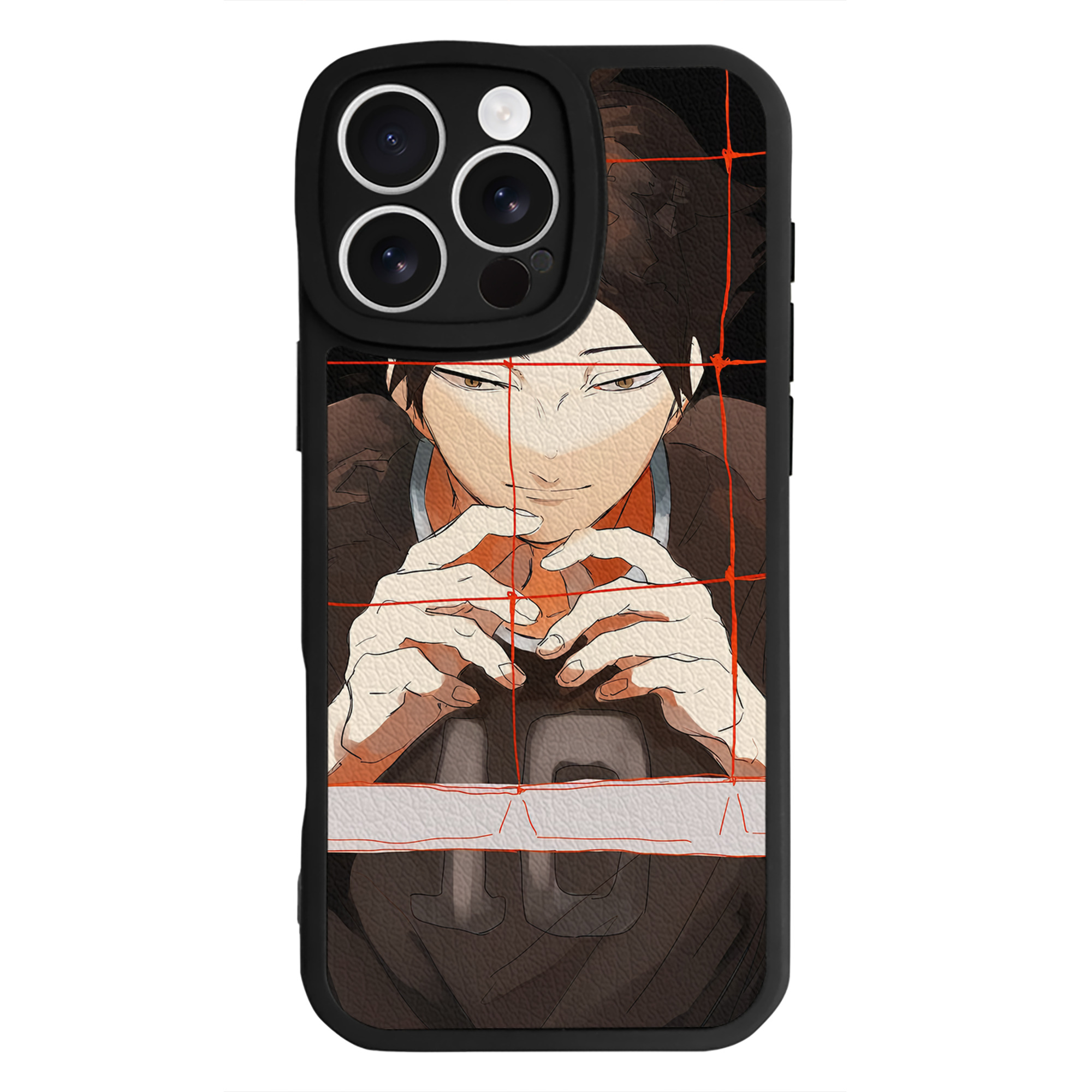 （画像用） ハイキュー!! Haikyu!! 【iPhone 16シリーズ対応】シリコンスマホケース（レザー調） 材質：シリコン